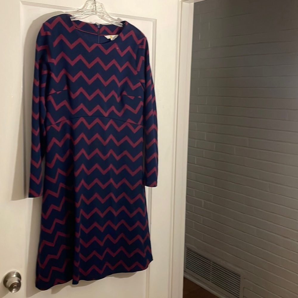 Jersey zig zag dress. 12L Boden